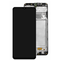 Дисплей с сенсорным экраном (модуль) Samsung A225 A22 4G, черный с рамкой, оригинал