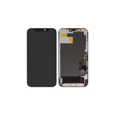 Дисплей з сенсорним екраном (модуль) iPhone 12, iPhone 12 Pro, чорний, OLED GK OEM Hard без мікросхеми