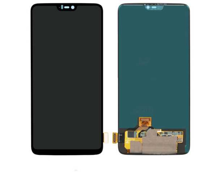 Дисплей с сенсорным экраном (модуль) OnePlus 6 A6003, черный, OLED