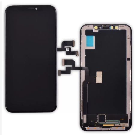 Дисплей с сенсорным экраном (модуль) iPhone X, черный, переклейка (Класс А)