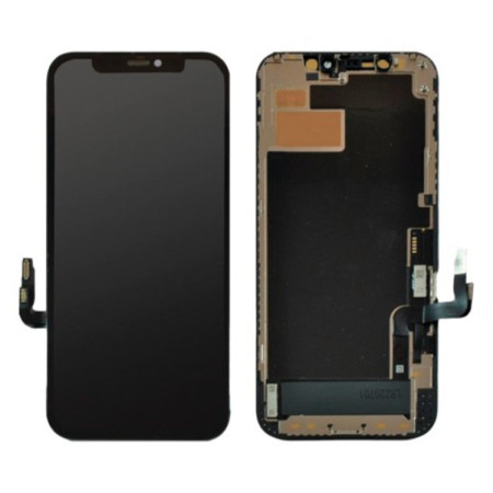 Дисплей с сенсорным экраном (модуль) iPhone 12, iPhone 12 Pro, черный, OLED, OEM Hard GX (Класс B)