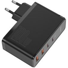 Мережеве зарядний пристрій 2USB + 2Type-C Baseus GaN2 Quick Charger 100W (CCGAN2P-L01) (Черный/Black)