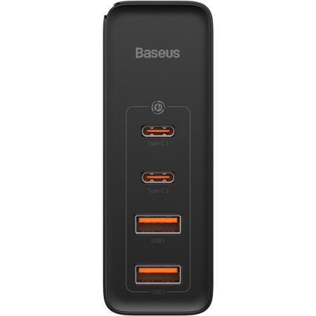 Сетевое зарядное устройство 2USB + 2Type-C Baseus GaN2 Quick Charger 100W (CCGAN2P-L01) (Черный/Black) (Класс B)