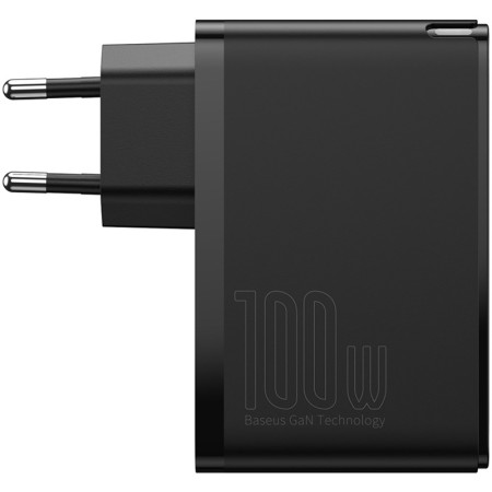 Сетевое зарядное устройство 2USB + 2Type-C Baseus GaN2 Quick Charger 100W (CCGAN2P-L01) (Черный/Black) (Класс B)
