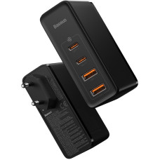Мережеве зарядний пристрій 2USB + 2Type-C Baseus GaN2 Quick Charger 100W (CCGAN2P-L01) (Черный/Black)