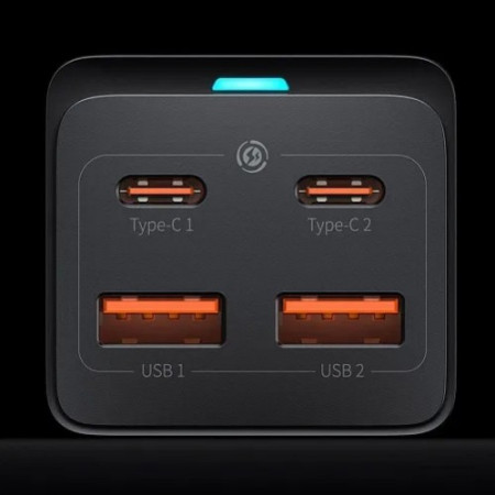 Сетевое зарядное устройство Baseus GaN3 Pro Fast Charger 100W + Cable Type-C to Type-C (CCGP090201) Black