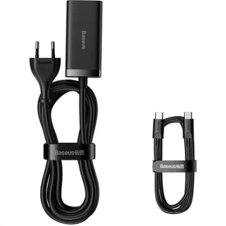 Сетевое зарядное устройство Baseus GaN3 Pro Fast Charger 100W + Cable Type-C to Type-C (CCGP090201) Black