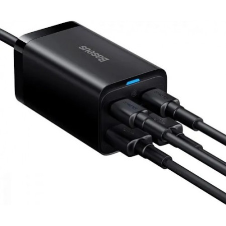 Сетевое зарядное устройство Baseus GaN3 Pro Fast Charger 100W + Cable Type-C to Type-C (CCGP090201) Black