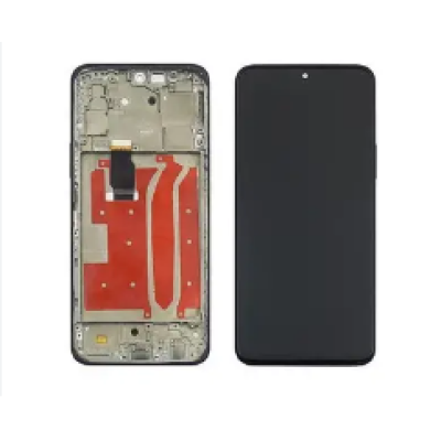 Дисплей з сенсорним екраном (модуль) Huawei Honor X8, чорний, з рамкою, оригінал