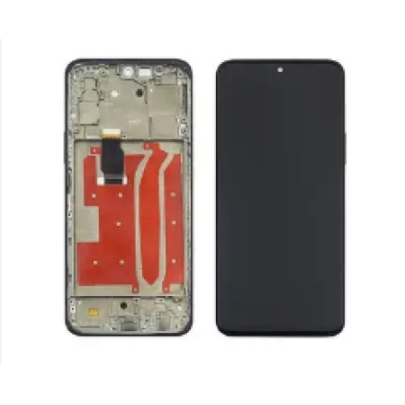 Дисплей с сенсорным экраном (модуль) Huawei Honor X8, черный, с рамкой, оригинал