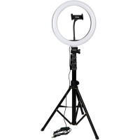 Селфи-кольцо Gelius  Blogger Set Life Hack Improved GP-BS002(LED Кольцо+микрофон+держатель+трипод)