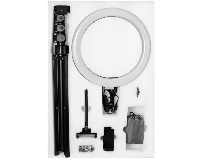 Селфи-кольцо Gelius  Blogger Set Life Hack Improved GP-BS002(LED Кольцо+микрофон+держатель+трипод)