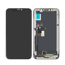 Дисплей з сенсорним екраном (модуль) iPhone X, чорний, OLED, GX OEM Hard