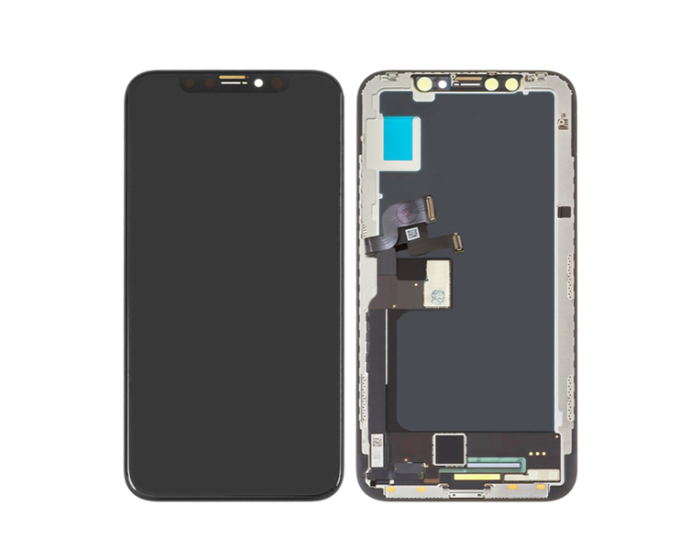 Дисплей з сенсорним екраном (модуль) iPhone X, чорний, OLED, GX OEM Hard