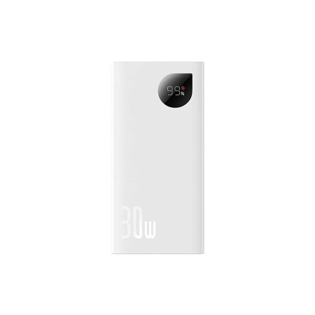 Портативная батарея (Power Bank) Baseus Adaman 2 Digital Display Fast Charge Power Bank 20000mAh 30W (PPAD050002) White