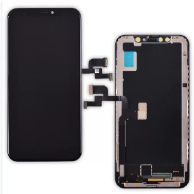 Дисплей з сенсорним екраном (модуль) iPhone X, чорний, переклеювання (с дефектом)