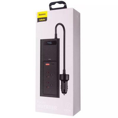 Автомобільний інвертор Baseus In-car Inverter 150W (220V CN/EU)
