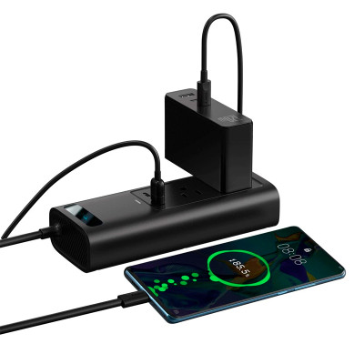 Автомобільний інвертор Baseus In-car Inverter 150W (220V CN/EU)