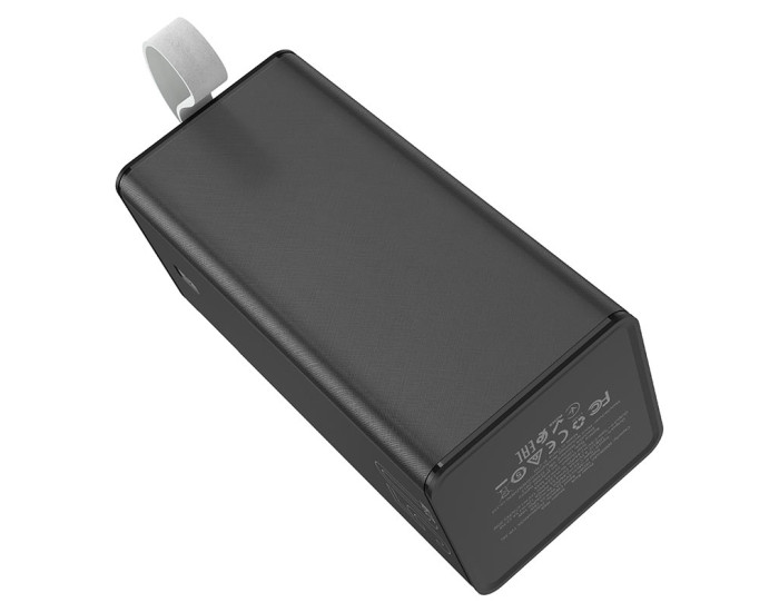 Портативна батарея (Power Bank) Hoco J86A Powermaster fully compatible (PD20W/QC/LCD/Lamp) 50000mAh чорний