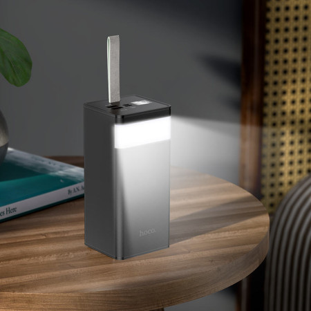 Портативная батарея (Power Bank) Hoco J86A Powermaster fully compatible (PD20W/QC/LCD/Lamp) 50000mAh черный