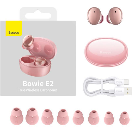 Беспроводные Наушники Bluetooth Baseus Headset Bowie E2 (NGTW090004) Pink (Класс А)