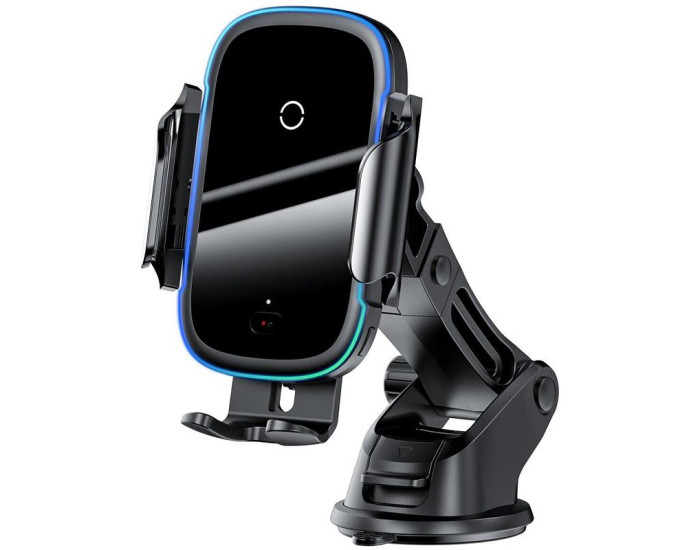Автодержатель с беспроводной зарядкой Baseus Wireless Charger Light Electric Car Mount (WXHW03-01) (Черный / Black)