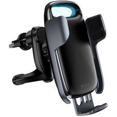 Автотримач з Бездротовий зарядкою Baseus Wireless Charger Milky Way Bracket Holder (WXHW02-01) Black
