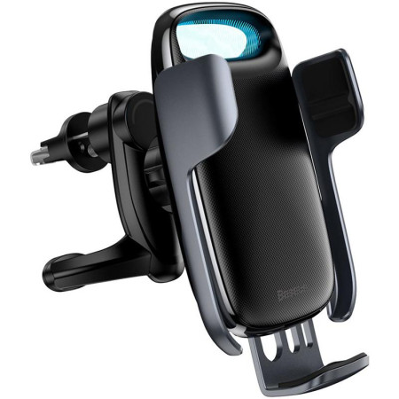 Автодержатель с беспроводной зарядкой Baseus Wireless Charger Milky Way Bracket Holder (WXHW02-01) Black