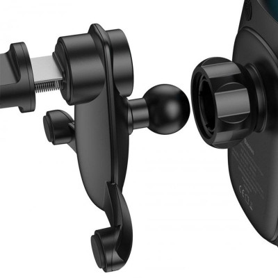 Автодержатель с беспроводной зарядкой Baseus Wireless Charger Milky Way Bracket Holder (WXHW02-01) Black