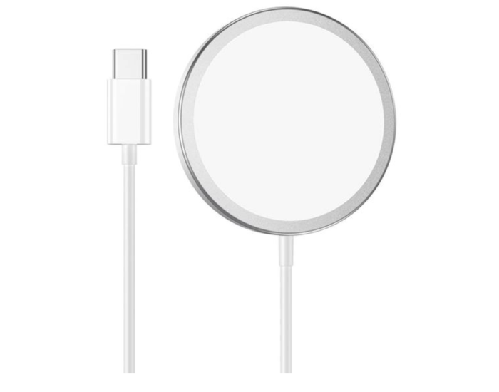 Беспроводная зарядка MagSafe Borofone BQ9 Pro Original series 5W/7.5W/10W/15W silver