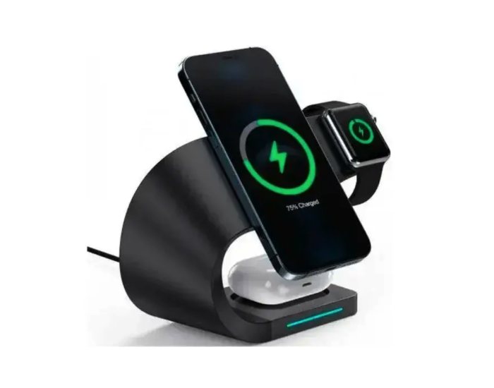 Бездротова зарядка X178 3in1 (iPhone, iWatch, AirPods) 15W Fast ORIGINAL Black