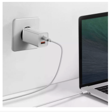 Мережеве зарядний пристрій Baseus GaN2 Lite Quick Charger C+U 65W EU (CCGAN2L-B02) White