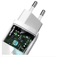 Мережеве зарядний пристрій Baseus GaN2 Lite Quick Charger C+U 65W EU (CCGAN2L-B02) White