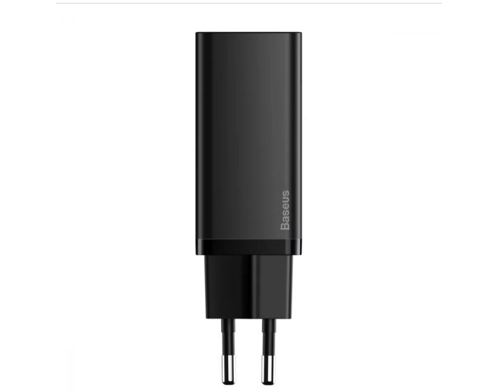 Мережеве зарядний пристрій Baseus GaN2 Lite Quick Charger C+U 65W EU (CCGAN2L-B01) (Чорний  Black)