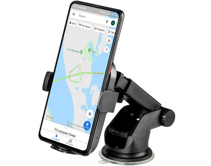 Автодержатель с беспроводной зарядкой Gelius Pro Wally 2i Automatic WC-002 15W (Wireless Charger) Black