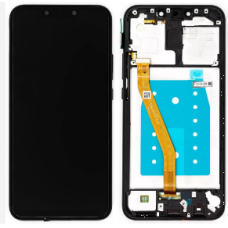 Дисплей з сенсорним екраном (модуль) Huawei P Smart Plus, INE-LX1, Mate 20 Lite, SNE-LX1, чорний з рамкою, оригінал