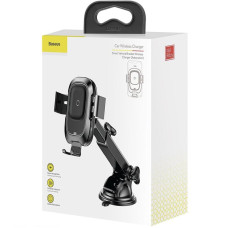 Автодержатель с беспроводной зарядкой Baseus Wireless Charger Smart Vehicle Bracket Sucker Style Holder (WXZN-B01) Black