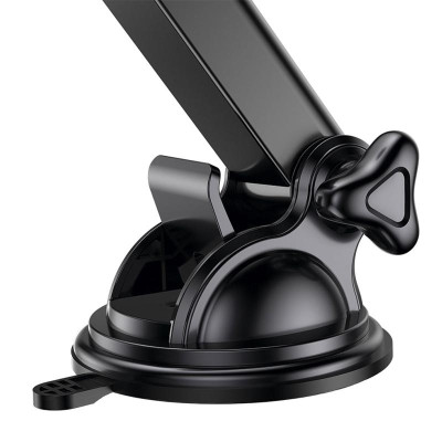 Автотримач з Бездротовий зарядкою Baseus Wireless Charger Smart Vehicle Bracket Sucker Style Holder (WXZN-B01) Black