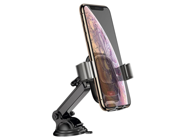Автодержатель с беспроводной зарядкой Baseus Wireless Charger Smart Vehicle Bracket Sucker Style Holder (WXZN-B01) Black
