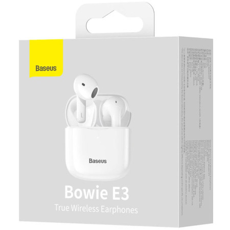 Беспроводные наушники  Bluetooth BaseusTrue Wireless Earphones Bowie E3 (NGTW0800020) ( White / Белый )