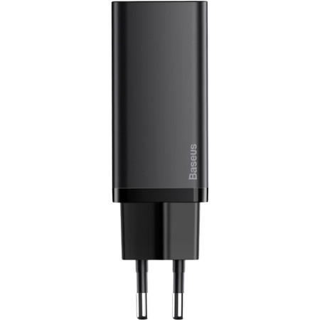 Сетевое зарядное устройство 1USB + Type-C Baseus GaN Lite 65W (CCGAN2L-B01) (Черный \ Black)