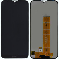 Дисплей с сенсорным экраном (модуль) Nokia 2.2, черный