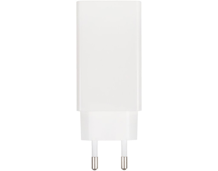 Мережеве зарядний пристрій 2Type-C+1 USB Gelius Nimble GaN 65W (GP-HC051) з кабелем Type-C to Type-C White
