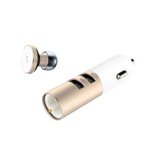 Беспроводная Bluetooth гарнитура Remax RB-T11C (White \ Gold)