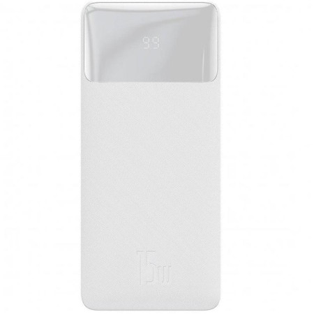 Портативная батарея (Power Bank) Baseus Bipow Digital Display Power bank 10000mAh 15W Overseas Edition (PPBD050002) White