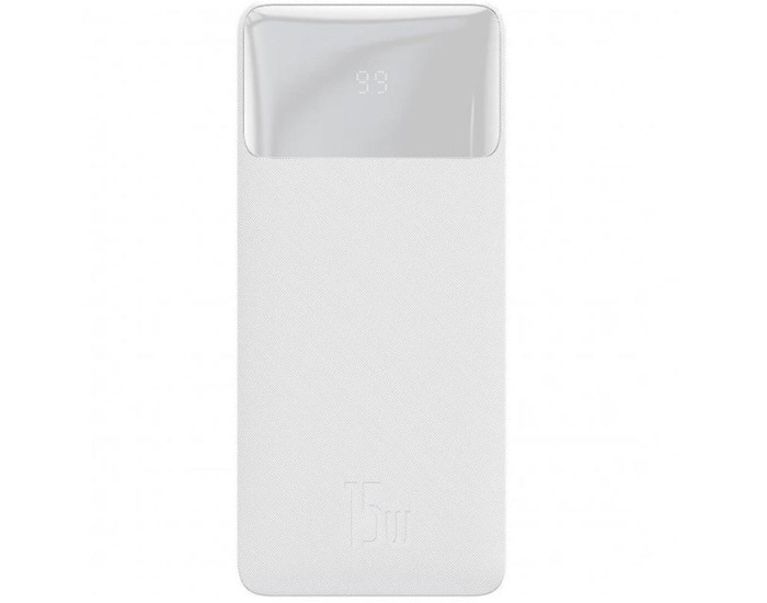 Портативна батарея (Power Bank) Baseus Bipow Digital Display Power bank 10000mAh 15W Overseas Edition (PPBD050002) White