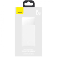 Портативна батарея (Power Bank) Baseus Bipow Digital Display Power bank 10000mAh 15W Overseas Edition (PPBD050002) White