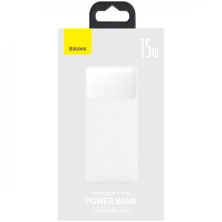 Портативная батарея (Power Bank) Baseus Bipow Digital Display Power bank 10000mAh 15W Overseas Edition (PPBD050002) White