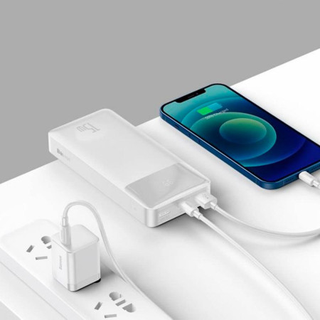Портативная батарея (Power Bank) Baseus Bipow Digital Display Power bank 10000mAh 15W Overseas Edition (PPBD050002) White