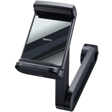 Автодержатель с беспроводной зарядкой Baseus Wireless Charger Energy Storage Backseat Holder (WXHZ-01) (Черный / Black)
